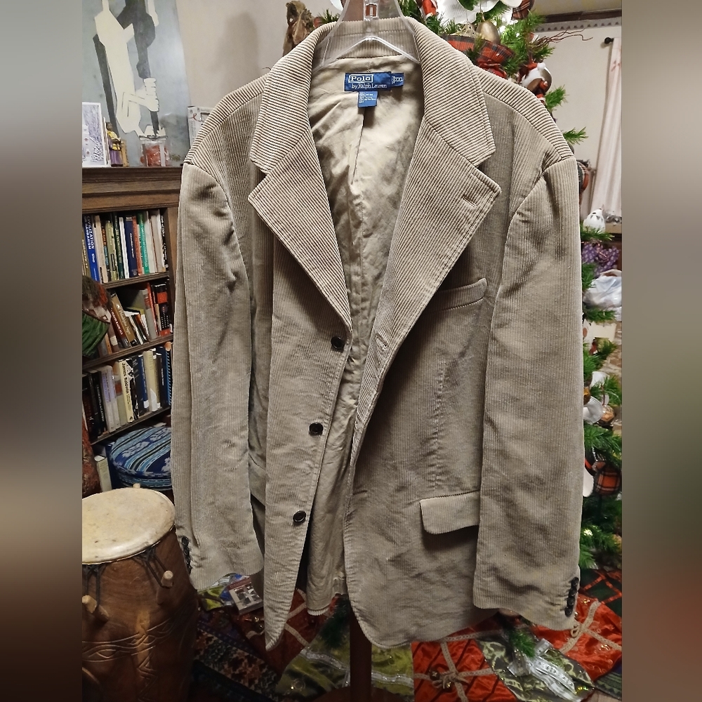 Vintage Polo Ralph Lauren Corduroy Sport Coat, XXL